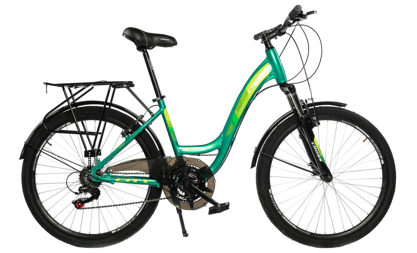 Фотографія Велосипед Cross Elite 26" розмір М рама 17 2022 Зелений 